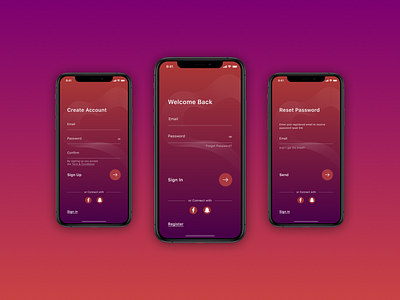Login screen app app design application design figma ios login mobile register sign in sign up ui user interface