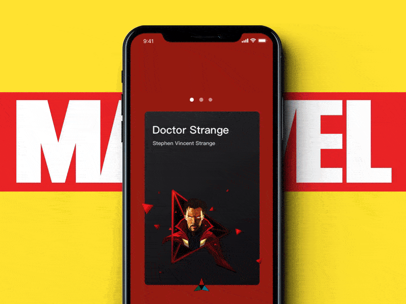 Card page&Personal Center 3dtouch animation cool idcard marvel page personal center scrool ue ui ui ux design ux animation