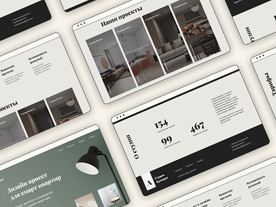 Responsive landing page design & development clean design interior minimal photographer typography ui ux web web design website
