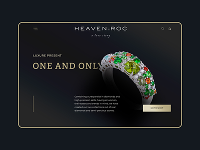 Webdesign for jewerly