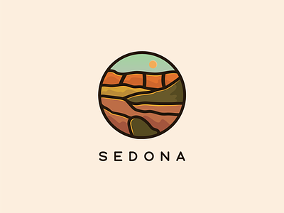 Sedona design hiking illustration illustrator sedona vector