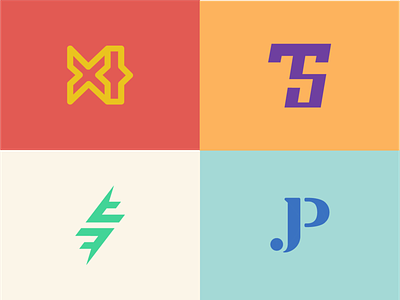 Monogram Collection branding design flat icon illustrator logo design logodesign logos mark monogram typography vector