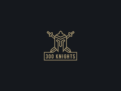 300 knights -Unused  Logo