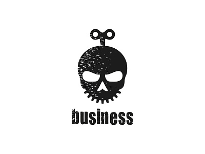 Clockwork Skull branding clockwork design gear grunge illustration logo mechanic skull vector