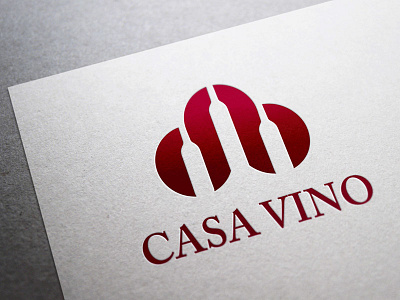 Casa Vino branding design logo spanish wine wine bottle wine logo