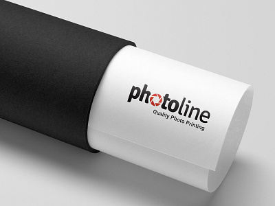 Logo Photoline - quality photo printing branding icon logo typography