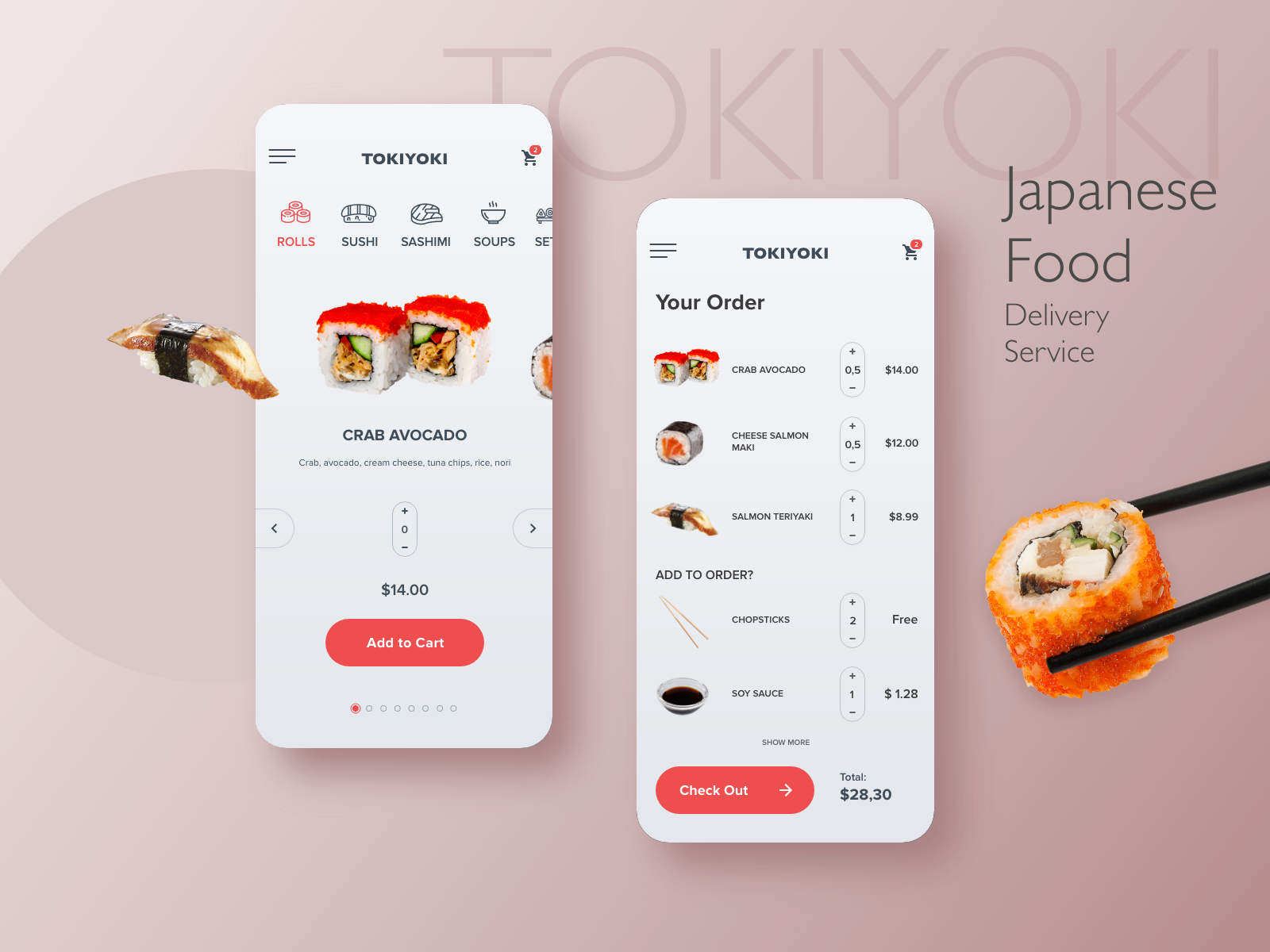 TokiYoki Japanese Food Delivery Service by Denis Kukareko on Dribbble