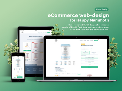 Ecommerce web-design for Happy Mammoth design ecommerce ecommerce design mobile ui ux web