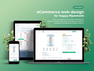 Ecommerce web-design for Happy Mammoth