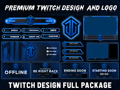 Professional Gaming Twitch Package For Streamer