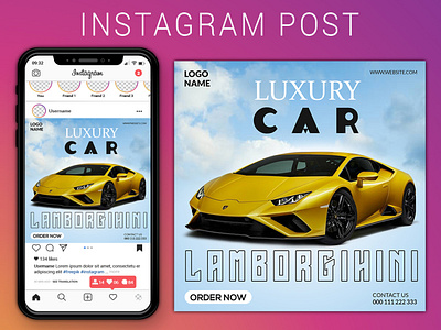 Luxury Car Ads Instagram Post Design ads advertising branding car design graphic design instagram stories markeying social media social media post