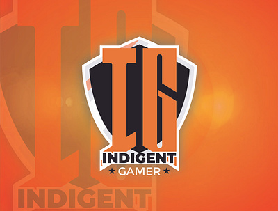 Gaming Text Logo Design (Indigent Gamer) branding logo gaming logo graphic design logo logo design mascot logo stream design stream gamer logo text logo twitch logo