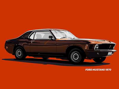 Ford Mustang car ford illustration mustang old vector