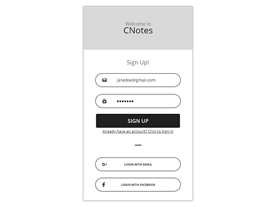 Dailyui 01 Signup Page