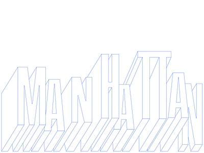 Manhattan brand branding building condensed creative herb herblubalin illustration lettering magazine manhattan sans typography variable font