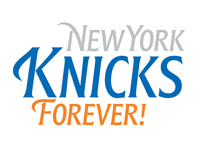 Go Knicks! basketball brand branding creative design knicks lettering logo sport typespire typography