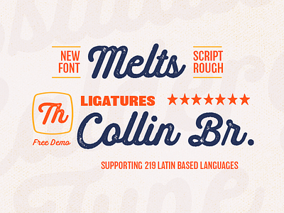 Melts Script Rough Specimen hipster lettering modern monoline outdoors outline rough rounded sans script texture vintage