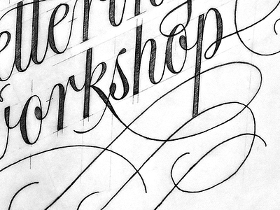 Freehand Lettering Workshop colombia drawing lettering ligatures pen script sketch strokes workshop
