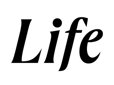 Life / Custom lettering black custom lettering custom type life serif vectors