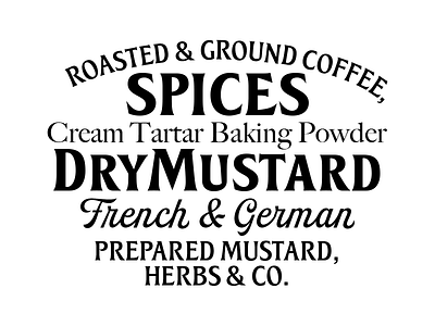Vallejo Serif brand branding coffee company display fonts food labels lettering packaging products serif spices trademark typeface typography vector