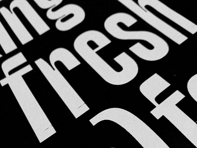 New font in progress display editorial design headlines sans typography