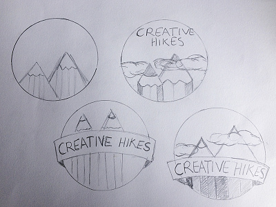 Creative Hikes Logo Sketch