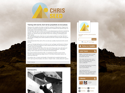 Chris Seed Blog Design