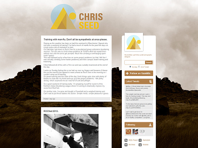 Chris Seed Blog Design