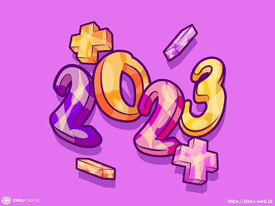 Happy New Year Everyone !!! 2023 art branding cartoon design digital art graphic graphic design happy new year illustration image isometric logo new year outline vector