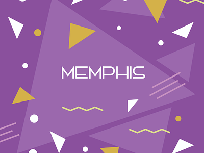 Memphis Style #1 background banner cover design illustration memphis pattern