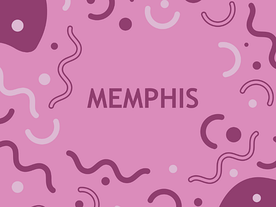 Memphis Style #2 background banner cover design illustrator line memphis pattern style