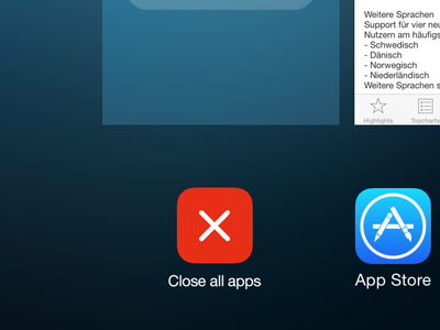 iOS Redesign – Close all button by Mathieu Ruchat on Dribbble