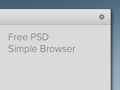 Free Simple Browser browser download free psd simple ui ux web