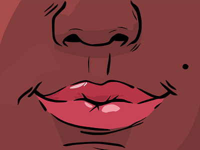 Lips beautiful cute detail girl girl character girl illustration lineart lip lip balm lips pretty red vector woman