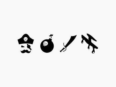 Pirate Icon black blood bomb glyph pirate pirate ship sea ship sword wound