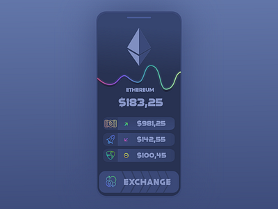 Crypto App app application bitcoin bitcoin exchange change crypto crypto wallet dollar ethereum exchange finance money rate ui ui design user interface userinterface