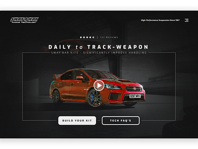 Daily Ui 003: Landing Page app cars dailyui design flat ui web