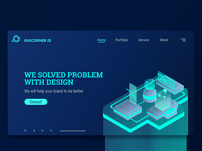 Landing page for our team