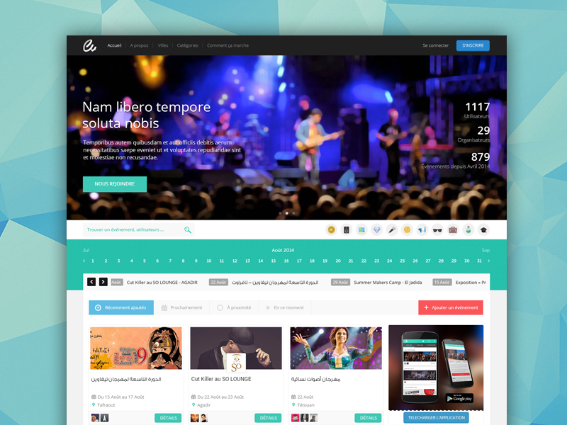 Homepage With Hero Image By Fahd On Dribbble