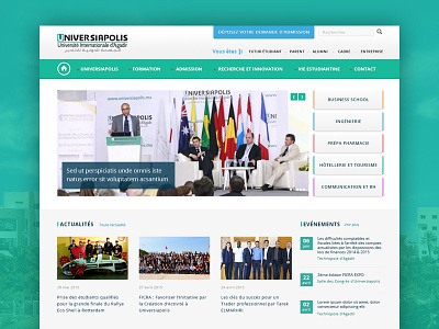 Homepage Update education green homepage morocco redesign slider thumnail update web website