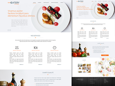 Catering Food Provider Service catering chef cooking design elegant food menu minimal restaurant website