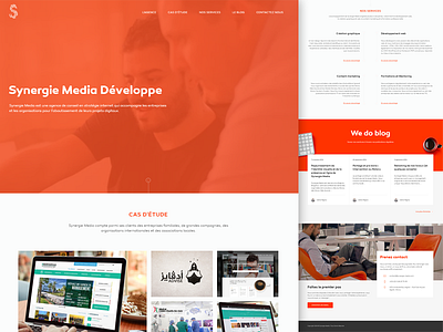 Synergie Media, website Redesign