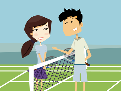 Faysme Tennis illustration sports tennis