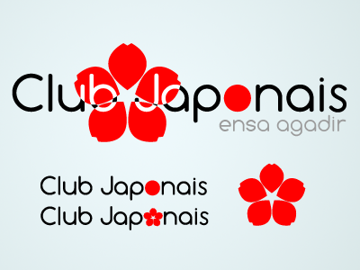 Japanese Club ( Final Version ) club japan logo red sakura