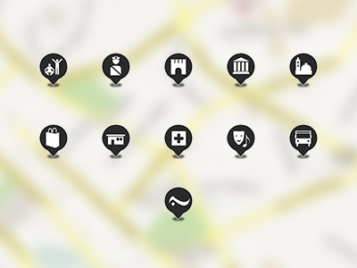 Locations icons icon icons location map