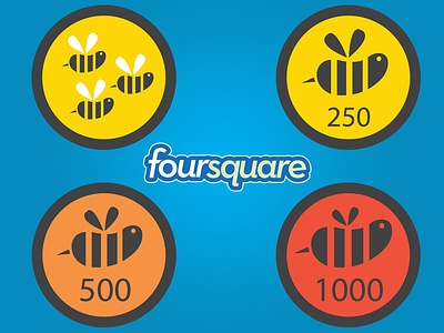 Freebie: Vector Swarm Badges ( Foursquare ) ai badges design eps free freebie icons print swarm vector