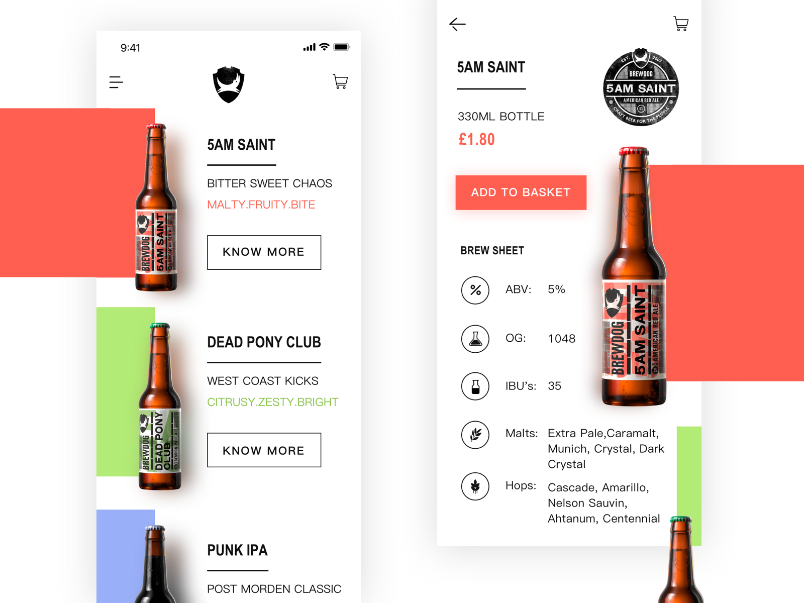 CRAFT BEER APP DESIGN by PeggyPeiyii for One Eighth on Dribbble