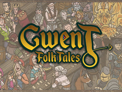 Gwent Folk Tales Logo game gwent logo video