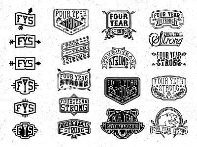 FYS Branding Studies / Experimentation branding logos nature vintage