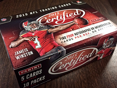 Certified 2015 buccaneers football packaging sports design typography